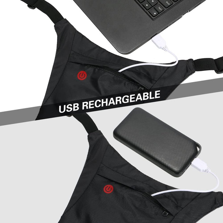 Rucksack mit LED-Signalleuchte, mit Fernbedienung, wasserdicht: Fernbedienung IPx5, Rucksack IPX2 + Sportgurt für das Maclean-Handy