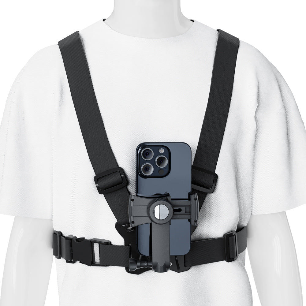 Rucksack mit LED-Signalleuchte, mit Fernbedienung, wasserdicht: Fernbedienung IPx5, Rucksack IPX2 + universelle Sportgurte, für Handy, Kamera, GoPro-Kamera und andere Geräte, drehbarer Halter, MC-294
