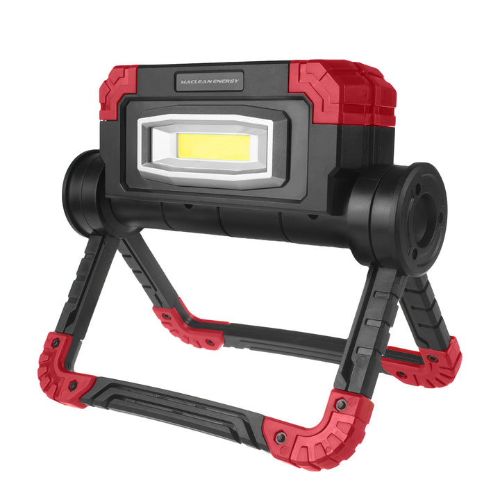 LED-Arbeitsleuchte COB Maclean, 300 lm, 3 Leuchtmodi, Farbtemperatur 6500 K, MCE439 2 Stück + 8x Varta Industrial AA-Batterien