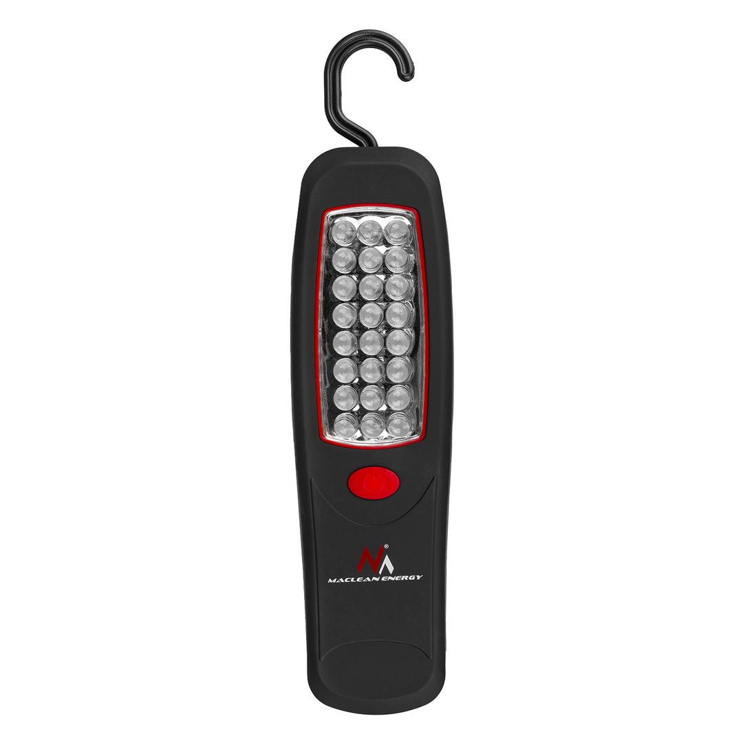 Werkstattlampe 24 LED Maclean, Magnet, Haken, MCE03 2 Stück + 6x Batterie Varta Industrial LR6/AA R-06