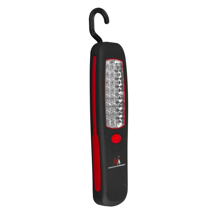 Werkstattlampe 24 LED Maclean, Magnet, Haken, MCE03 2 Stück + 6x Batterie Varta Industrial LR6/AA R-06