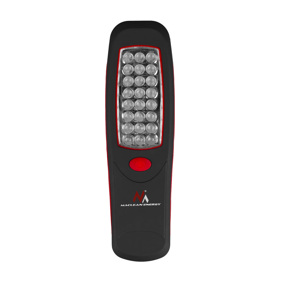 Werkstattlampe 24 LED Maclean, Magnet, Haken, MCE03 2 Stück + 6x Batterie Varta Industrial LR6/AA R-06
