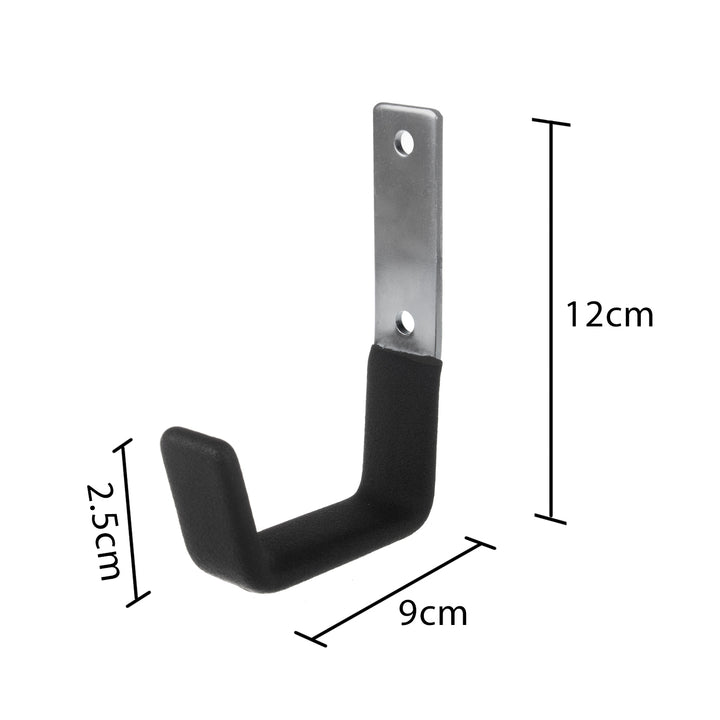 Maclean Wandhalterung/Wandhalter, für Reifen, Räder, Leitern, Fahrräder, aus Stahl, max. Tragkraft 15 kg, MC-435, 3 Stück