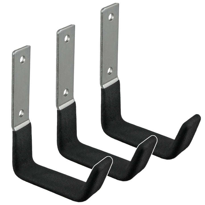 Maclean Wandhalterung/Wandhalter, für Reifen, Räder, Leitern, Fahrräder, aus Stahl, max. Tragkraft 15 kg, MC-435, 3 Stück