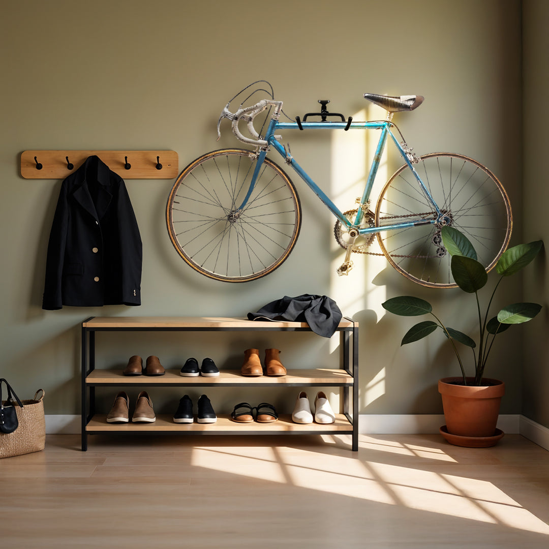 Fahrradhalter / Wandhalter Maclean, horizontal, Stahl, max. Belastung 30 kg, MC-431, 3 Stück