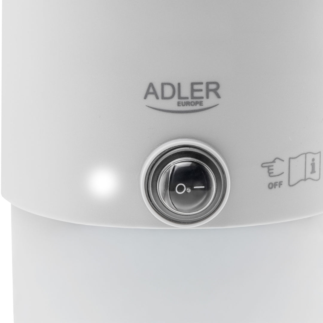 Adler Wasserkocher, Reise-Wasserkocher, doppelwandig, Fassungsvermögen 0,8 l, Leistung max. 650 W, grau, AD 1388