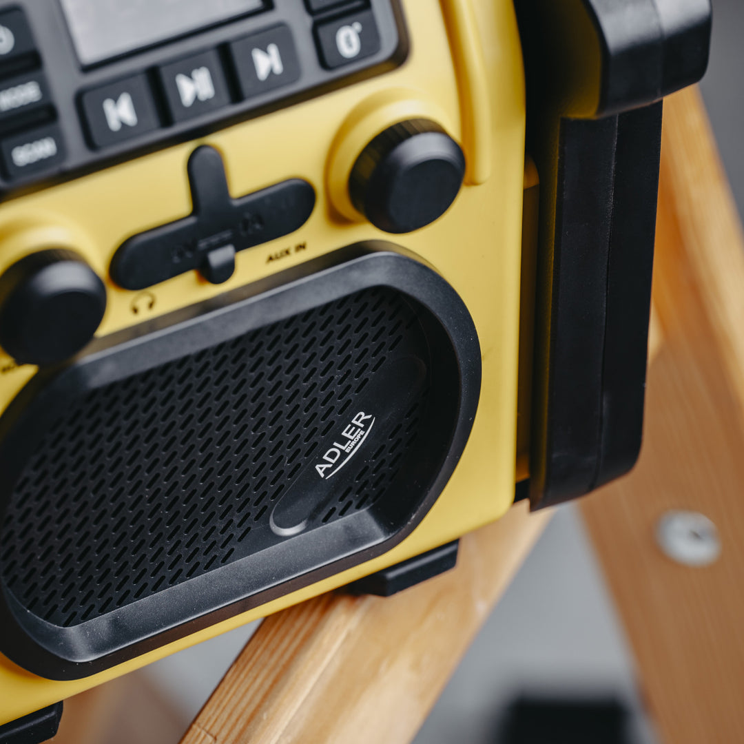 Baustellenradio Adler, Bluetooth 5.1, IPX 54, Leistung 10 W, AD 1911