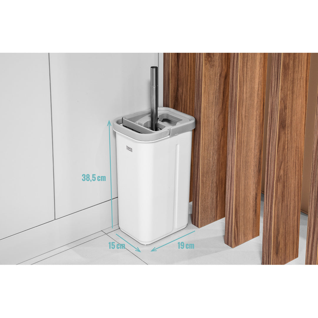 Teesa Flachmopp, Zwei-Kammer-Eimer, Fassungsvermögen 5,7 l, New Clean R13, Teesa