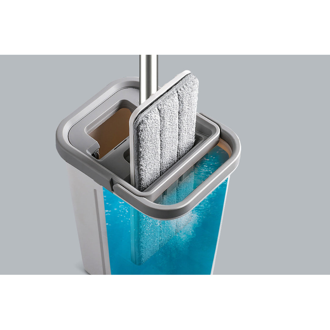 Teesa Flachmopp, Zwei-Kammer-Eimer, Fassungsvermögen 5,7 l, New Clean R13, Teesa