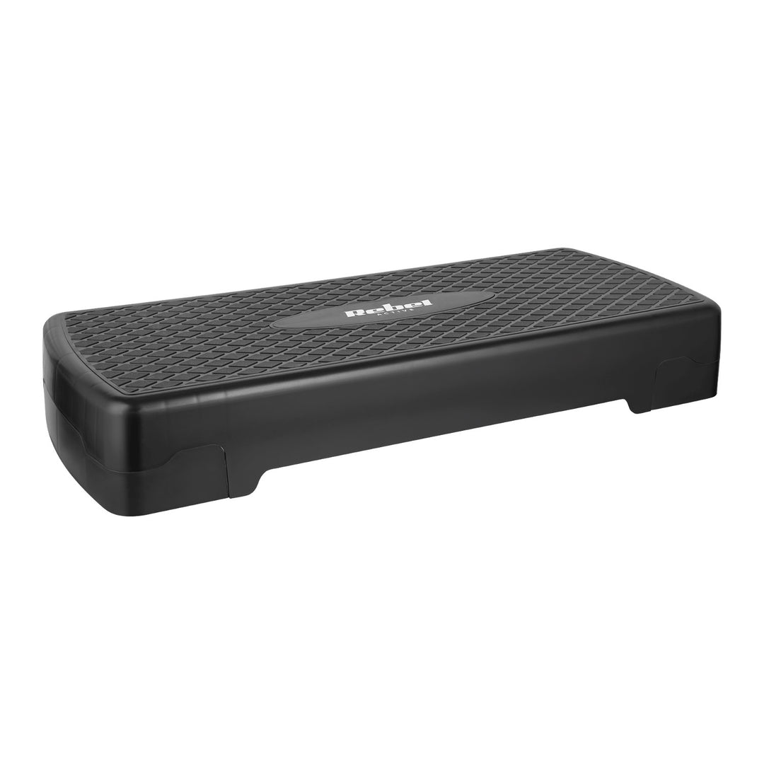 Aerobic- und Fitness-Step Rebel Active, 3 Stufen, 68 cm, schwarz, RBA-3227-BK