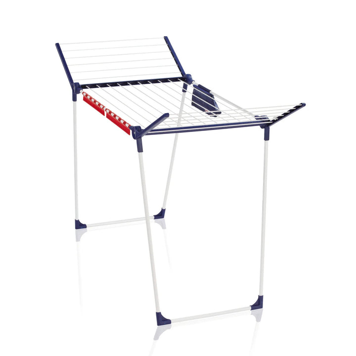 Pegasus 180 Solid Plus Wäscheständer von Leifheit, Leinenlänge 18 m, stabile parallele Standbeine, wetterfest, 2 Wäscheklammern, 81510