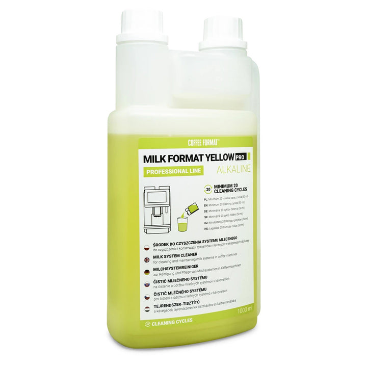 Reinigungsmittel für das Milchsystem 1 l, Coffee Format MILK FORMAT YELLOW PRO