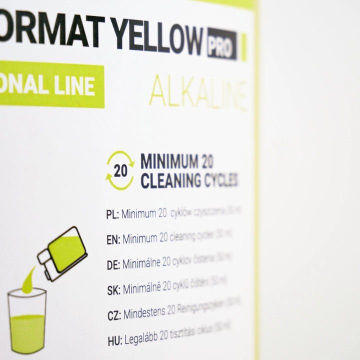 Reinigungsmittel für das Milchsystem 1 l, Coffee Format MILK FORMAT YELLOW PRO