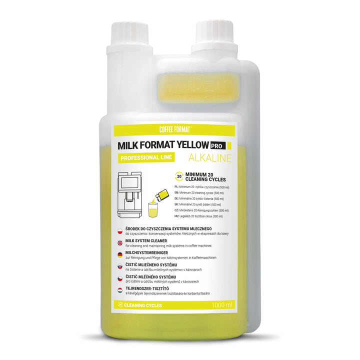 Reinigungsmittel für das Milchsystem 1 l, Coffee Format MILK FORMAT YELLOW PRO