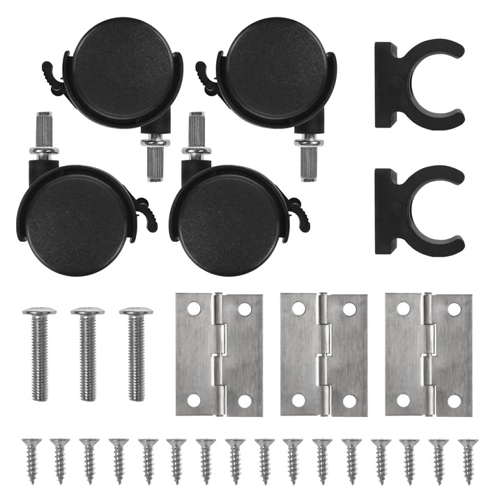 Klappbarer Schreibtisch „Maclean“, schwarz, fahrbar, 100 x 65 cm, max. 50 kg, eckig, L-Form, MC-1250 L/B