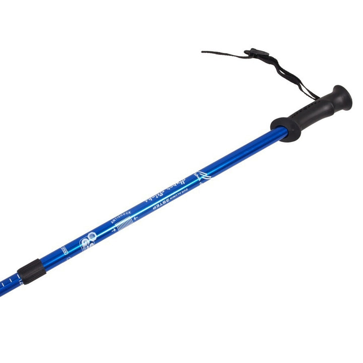 Teleskop-Nordic-Walking-Stöcke aus Aluminium, 65–135 cm, blau, 2 Paar