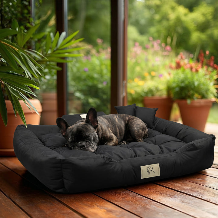 GreenBlue-Hundebett, schwarz, rechteckig, Außenmaße 115 x 95 cm, Innenmaße 100 x 80 cm GB240 BL