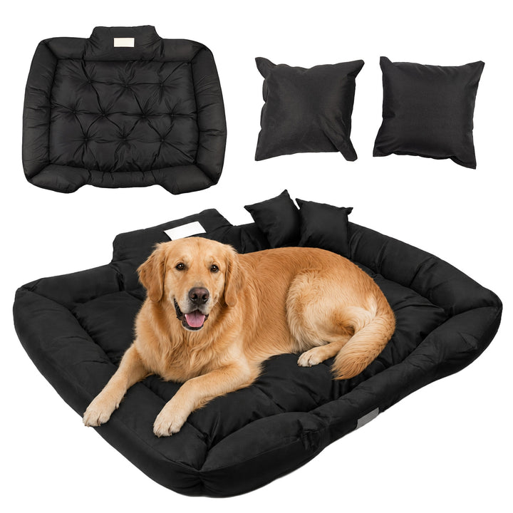 GreenBlue-Hundebett, schwarz, rechteckig, Außenmaße 115 x 95 cm, Innenmaße 100 x 80 cm GB240 BL
