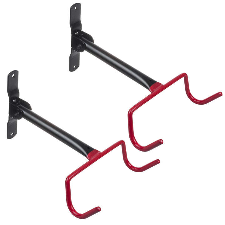 Maclean Fahrradhalterung / Wandhalterung, horizontal, Stahl, max. Belastbarkeit 30 kg, MC-430, 2 Stück