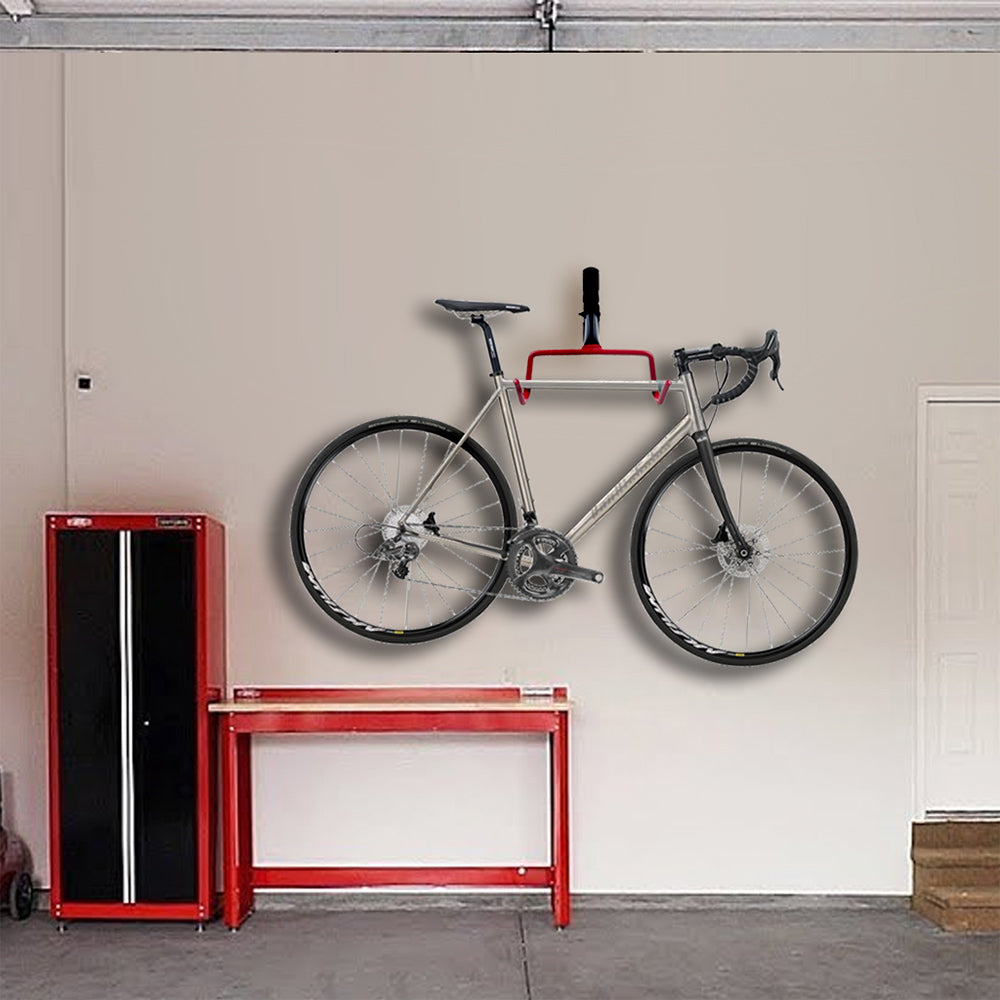 Maclean Fahrradhalterung / Wandhalterung, horizontal, Stahl, max. Belastbarkeit 30 kg, MC-430, 4 Stück