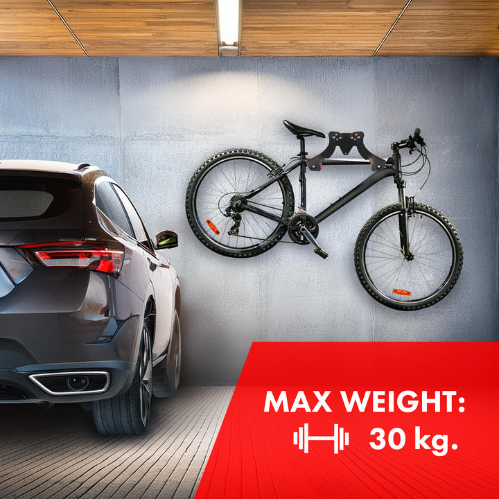 Maclean Fahrrad-Wandhalterung, Stahl, max. Belastbarkeit 30 kg, MC-449, 2 Stück