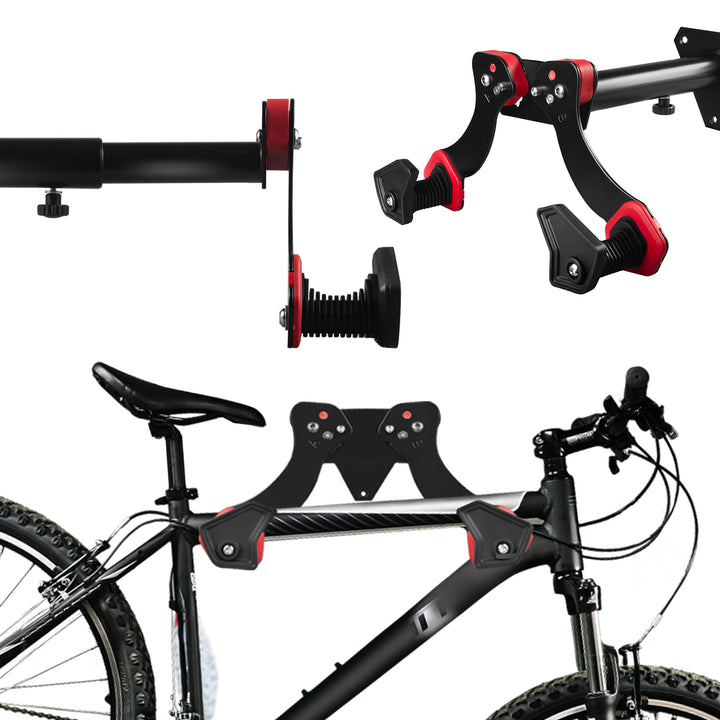 Maclean Fahrrad-Wandhalterung, Stahl, max. Belastbarkeit 30 kg, MC-449, 3 Stück
