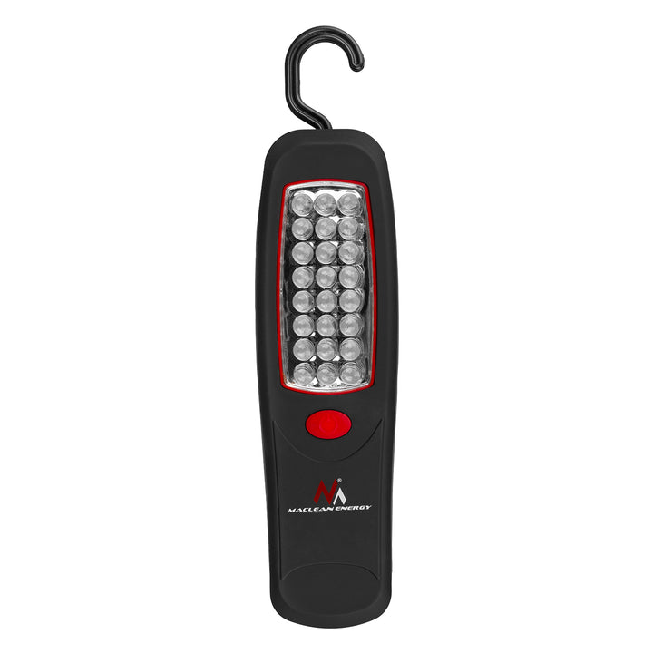 2x Maclean-Werkstattlampe mit 24 LEDs, Magnet, Haken, MCE03 + 6x Batterie R-06 R06 AA LR06 1,5 V VARTA Longlife Power