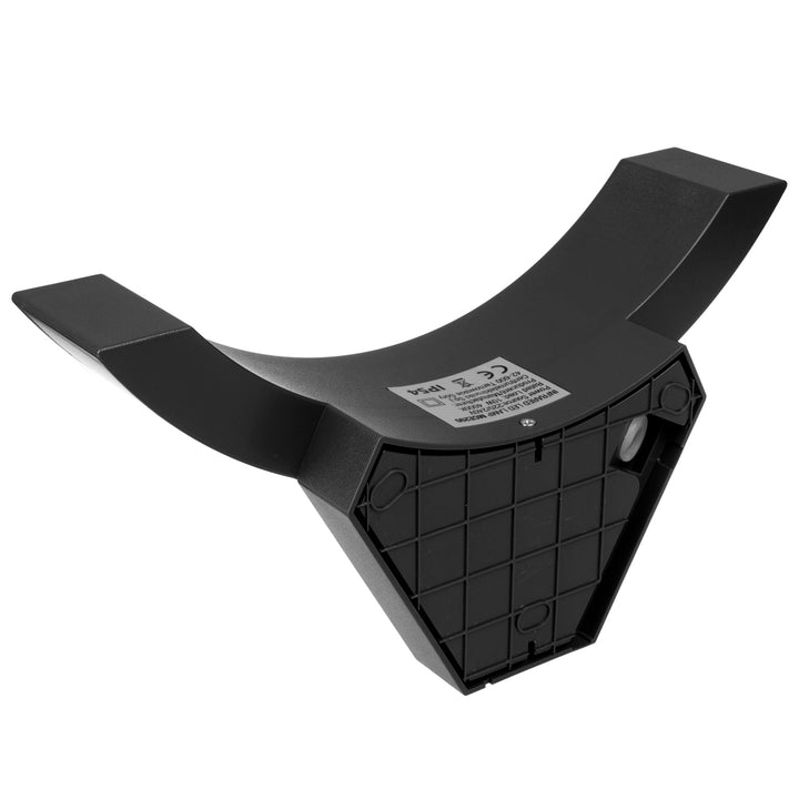 Maclean LED-Lampe mit Bewegungsmelder, Infrarot-Bewegungsmelder, Farbe: Schwarz, 10 W, IP54, 800 lm, MCE290 B, 2 Stück