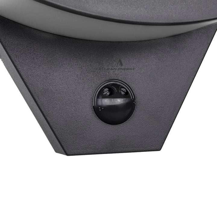 Maclean LED-Lampe mit Bewegungsmelder, Infrarot-Bewegungsmelder, Farbe: Schwarz, 10 W, IP54, 800 lm, MCE290 B, 2 Stück