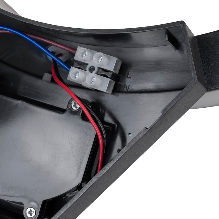 Maclean LED-Lampe mit Bewegungsmelder, Infrarot-Bewegungsmelder, Farbe: Schwarz, 10 W, IP54, 800 lm, MCE290 B, 2 Stück