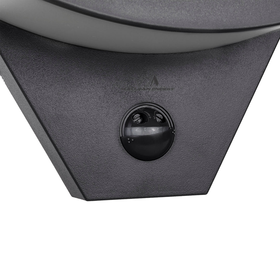 Maclean LED-Lampe mit Bewegungsmelder, Infrarot-Bewegungsmelder, Farbe: Schwarz, 10 W, IP54, 800 lm, MCE290 B, 4 Stück