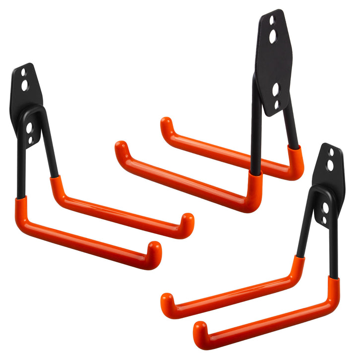 Wandhalterung / Wandhaken für die Garage von Maclean, für Reifen, Gartengeräte, Leiter, Schläuche, Fahrrad, max. Belastbarkeit 50 kg, MC-443, 3 Stück