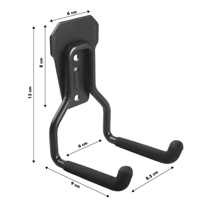 Wandhalterung / Wandhaken für die Garage von Maclean, für Reifen, Gartengeräte, Leitern, Gartenschläuche, max. 35 kg, MC-439, 2 Stück