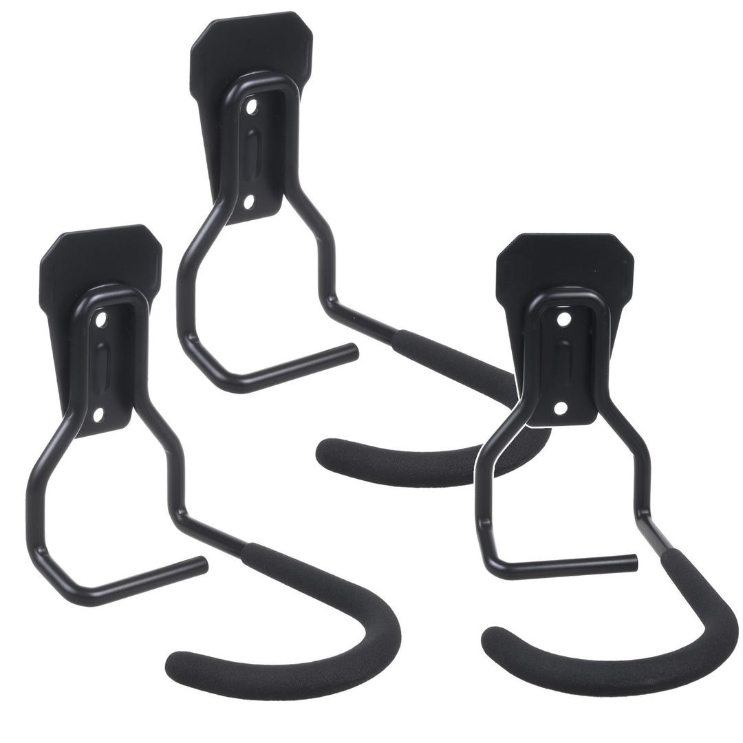 Maclean Fahrrad-Wandhalterung, vertikal, Stahl, max. Belastbarkeit 20 kg, MC-433, 3 Stück