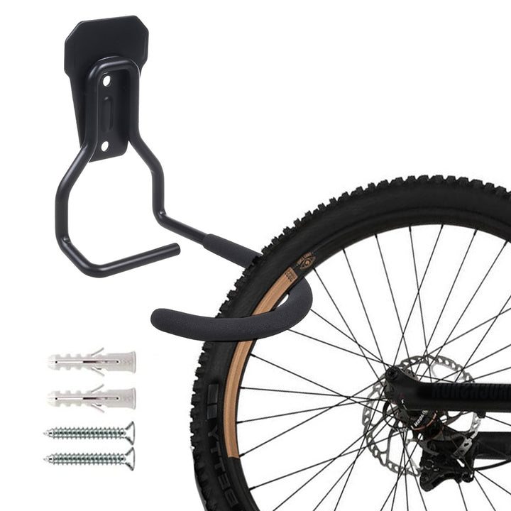 Maclean Fahrrad-Wandhalterung, vertikal, Stahl, max. Belastbarkeit 20 kg, MC-433, 4 Stück