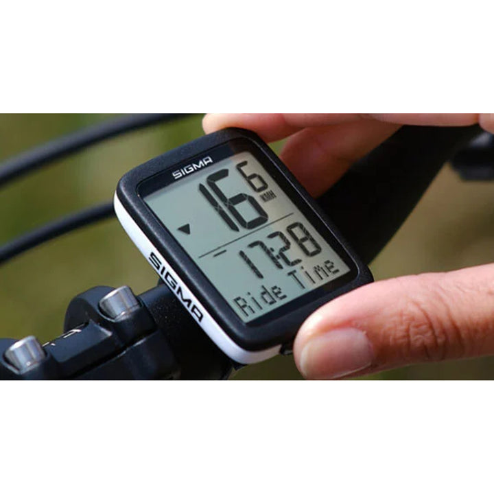 Fahrradcomputer Sigma BC 10.0 WR, wasserdicht, wetterfest, großes und gut lesbares Display, 10 Funktionen