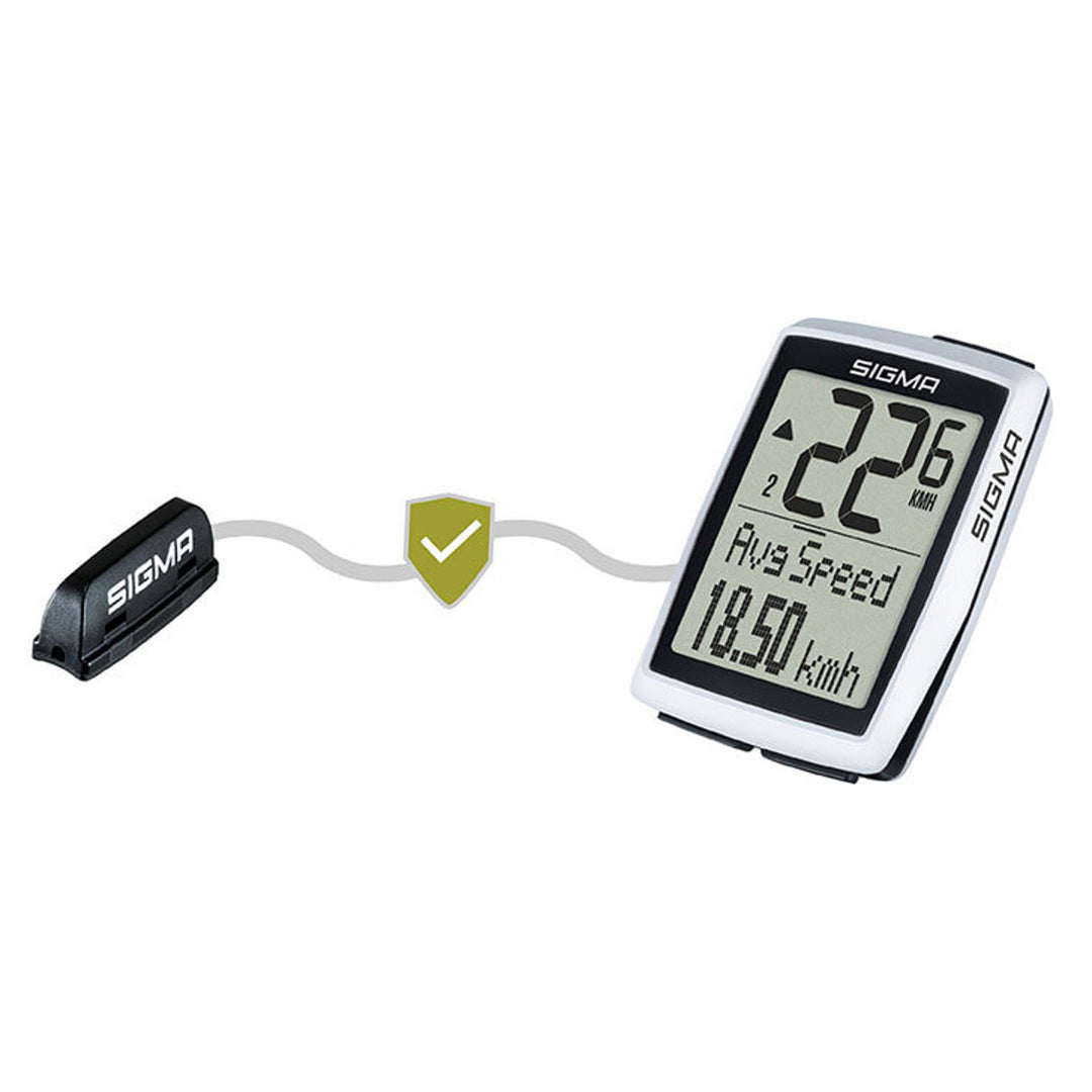 Sigma BC 12.0 WL Fahrradcomputer, wasserdicht, wetterfest, großes und gut lesbares Display, 12 Funktionen