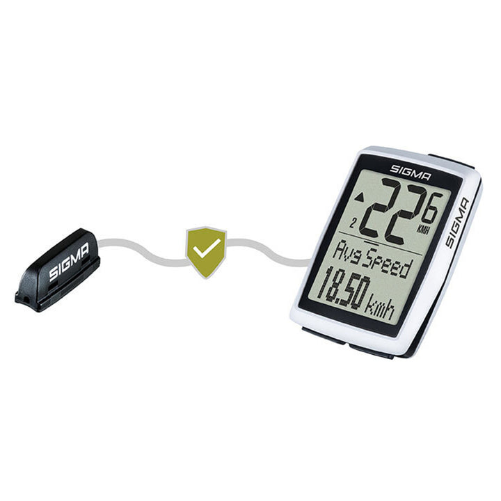Sigma BC 12.0 WL Fahrradcomputer, wasserdicht, wetterfest, großes und gut lesbares Display, 12 Funktionen