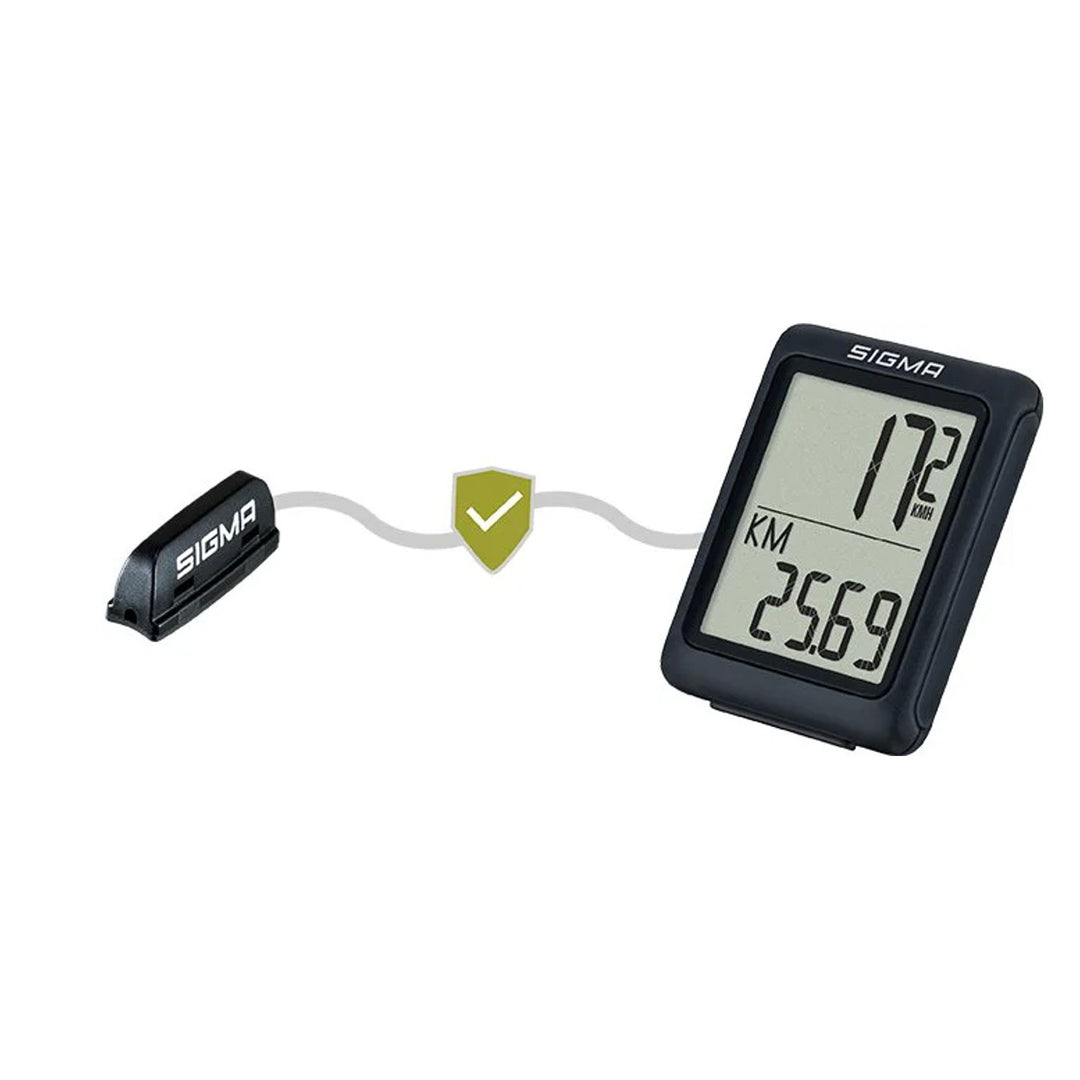 Fahrradcomputer Sigma BC 5.0 WR, wasserdicht, wetterfest, großes und gut lesbares Display, 5 Grundfunktionen