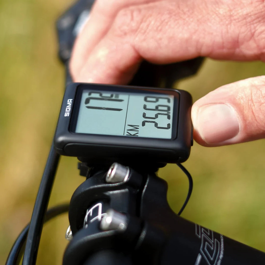 Fahrradcomputer Sigma BC 5.0 WR, wasserdicht, wetterfest, großes und gut lesbares Display, 5 Grundfunktionen