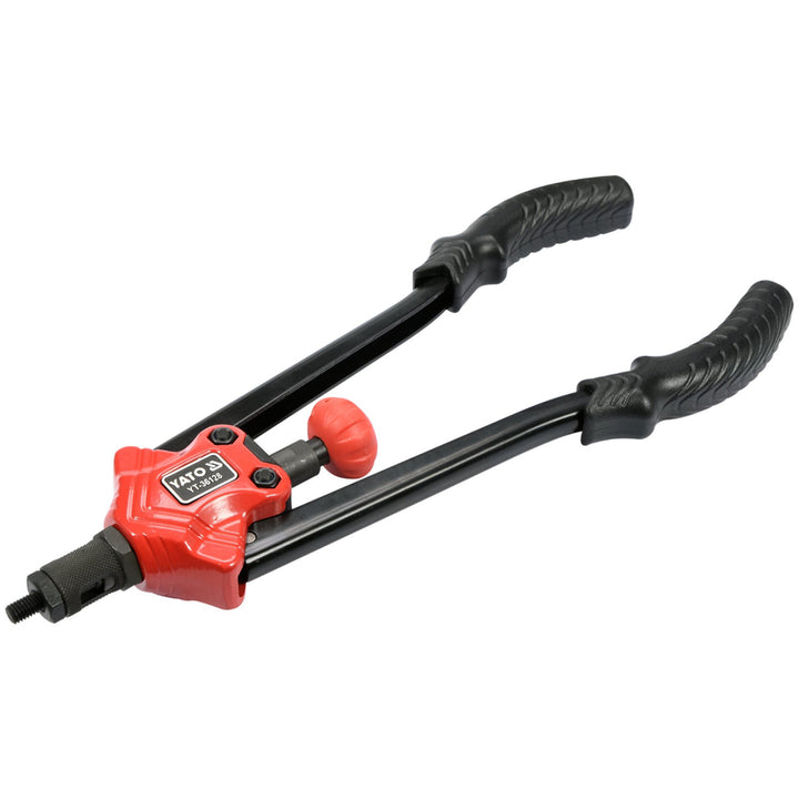 Yato Handnietmaschine für Nietmuttern der Größen M3–M12, rutschfester Griff, Köpfe aus robustem CrMo-Stahl, YT-36128