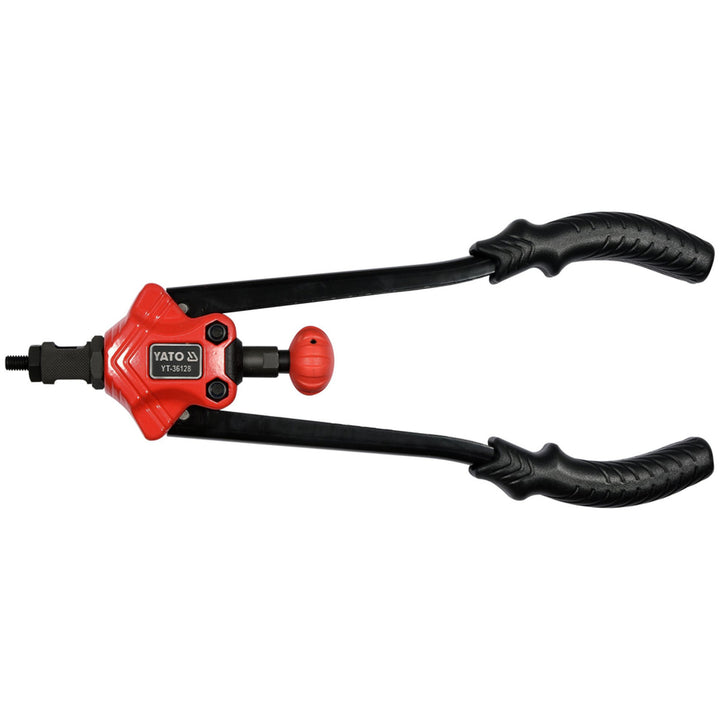 Yato Handnietmaschine für Nietmuttern der Größen M3–M12, rutschfester Griff, Köpfe aus robustem CrMo-Stahl, YT-36128