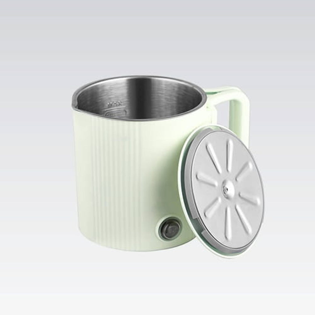 Maestro Wasserkocher / Reisekocher, 2-in-1, Fassungsvermögen 0,8 l, Leistung 600 W, klappbarer Griff, Spannungsumschalter 110 V/230 V, Farbe: Mint, MR-009-MINT