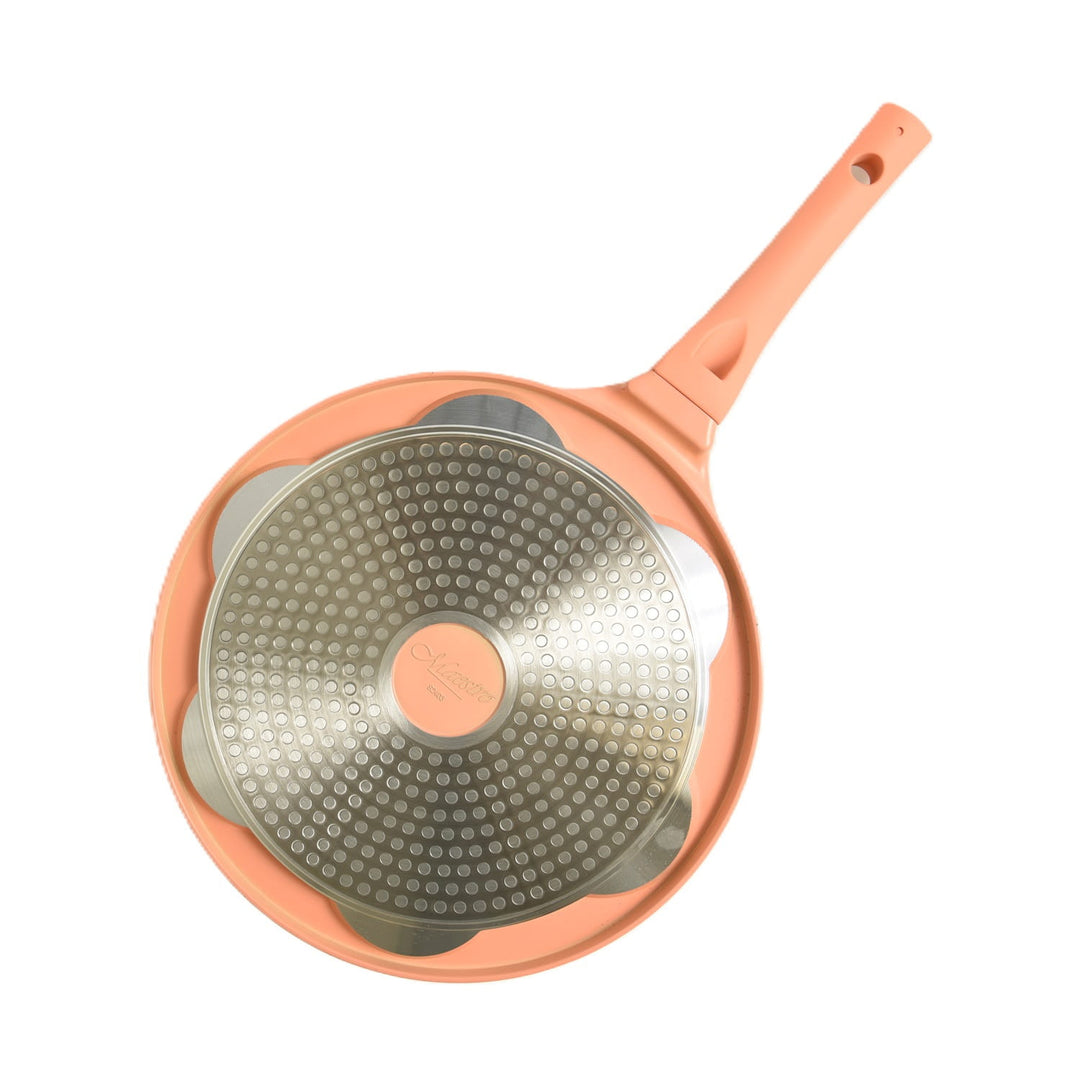 Maestro-Pfannkuchenpfanne, Emoji-Motiv, Durchmesser 26 cm, Antihaftbeschichtung, Silikongriff, für alle Herdarten geeignet, MR-1222-B
