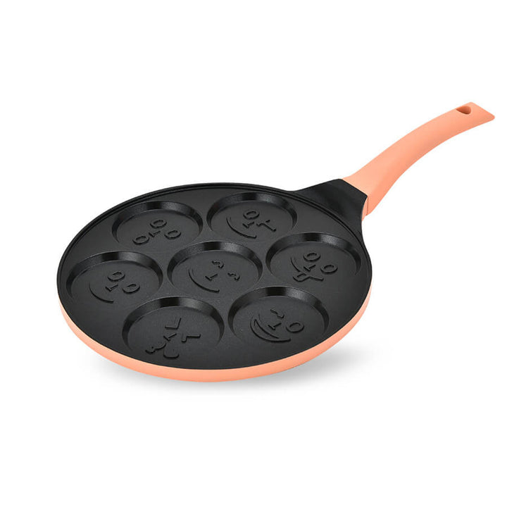 Maestro-Pfannkuchenpfanne, Emoji-Motiv, Durchmesser 26 cm, Antihaftbeschichtung, Silikongriff, für alle Herdarten geeignet, MR-1222-B