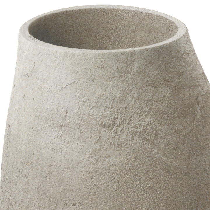 Pflanzkübel Ethick Epocco Bold, Durchmesser 48 cm, Höhe 60 cm, mattes Finish, witterungsbeständig, mit Abflussloch, Farbe: Sand, TEP48B-101GR
