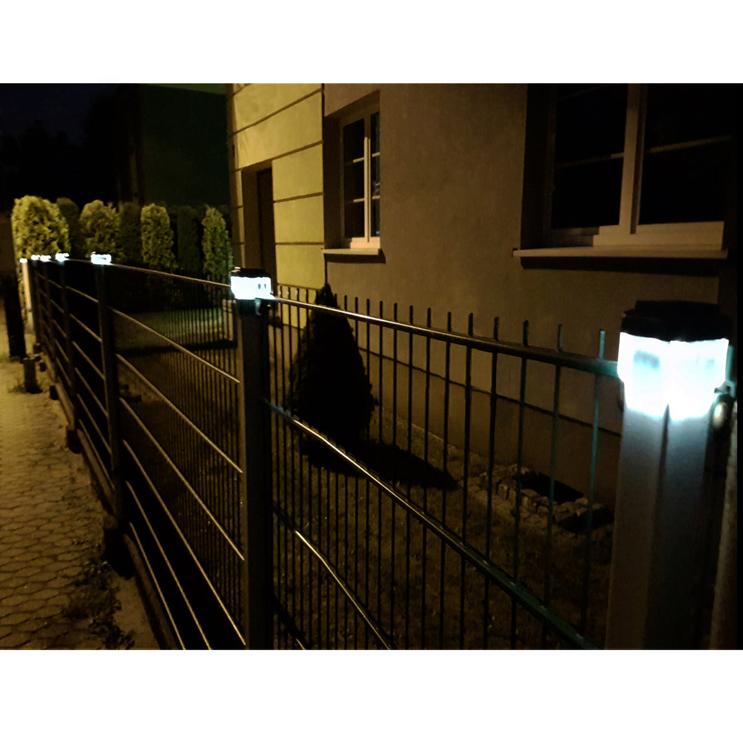GreenBlue LED-Solarlampe für Pfosten, 60 x 40 mm, Briefumschlag-Abdeckung, GB125, 2 Stück