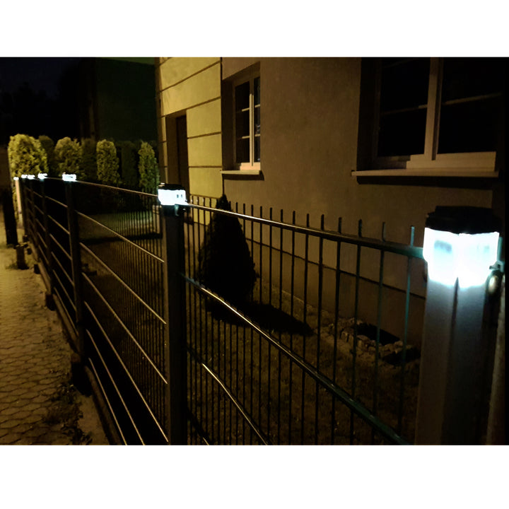 GreenBlue LED-Solarlampe für Pfosten, 60 x 40 mm, Briefumschlag-Abdeckung, GB125, 2 Stück