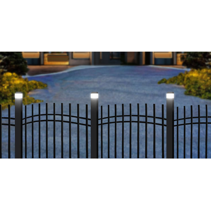 GreenBlue LED-Solarlampe für Pfosten, 60 x 40 mm, Briefumschlag-Abdeckung, GB125, 2 Stück