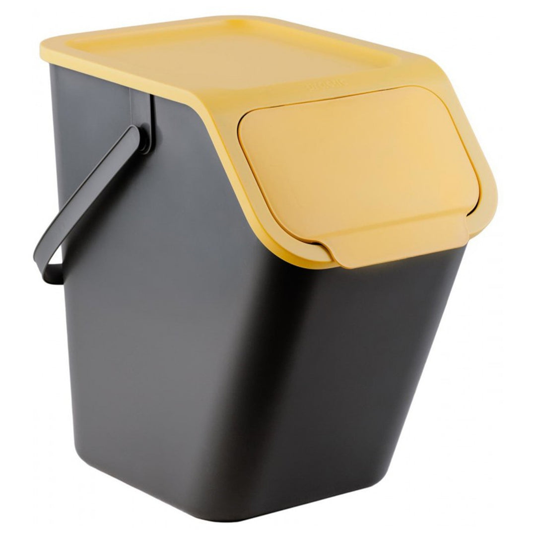 Set mit 3 Mülltrennungsbehältern (25 l) von Practic Bini + 5 Stück Aktivkohlefilter
